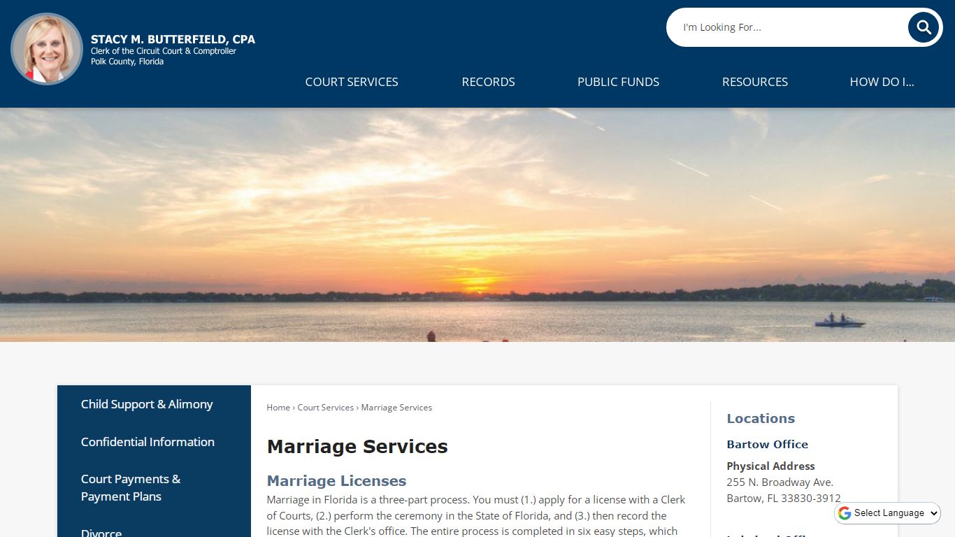 Marriage Services | Polk County Clerk, FL